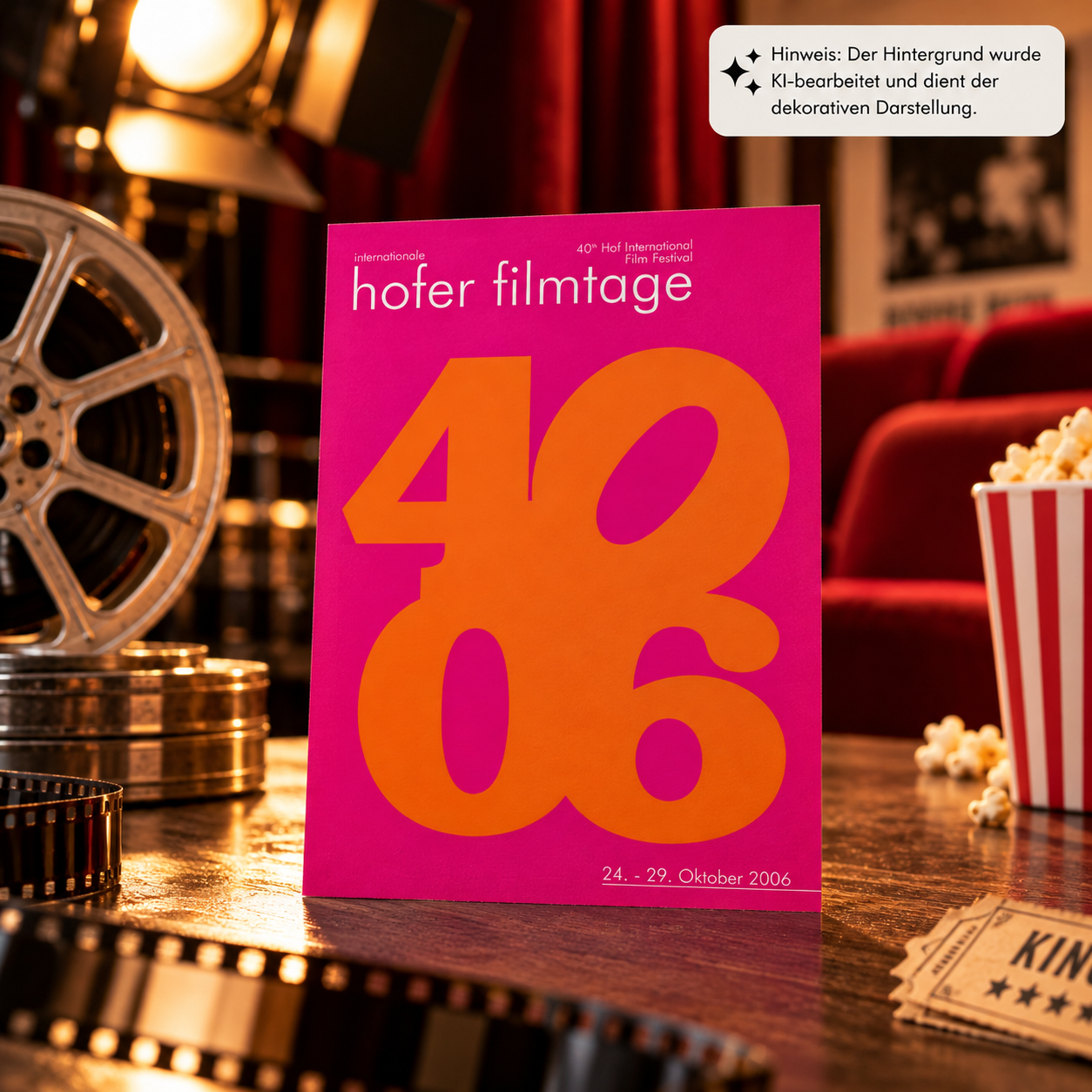 Postkarte Filmtage Jubiläum 40 Jahre