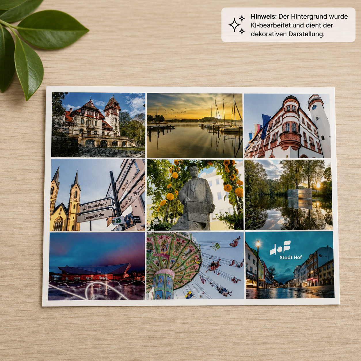 Postkarten mit Motiven aus Hof