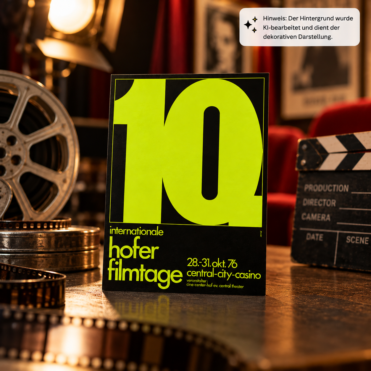 Postkarte Filmtage Jubiläum 10 Jahre