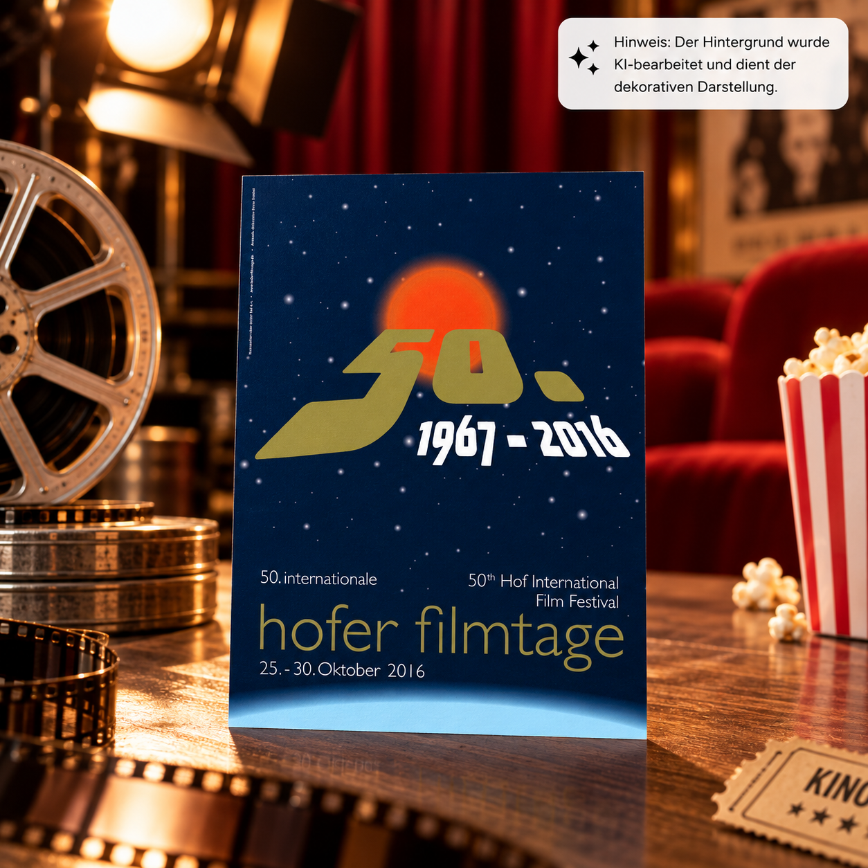 Postkarte Filmtage Jubiläum 50 Jahre