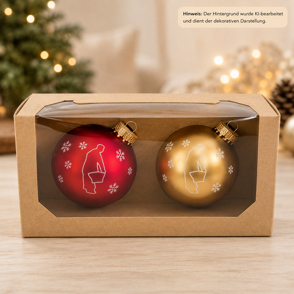 Weihnachtskugel Wärschtlamo