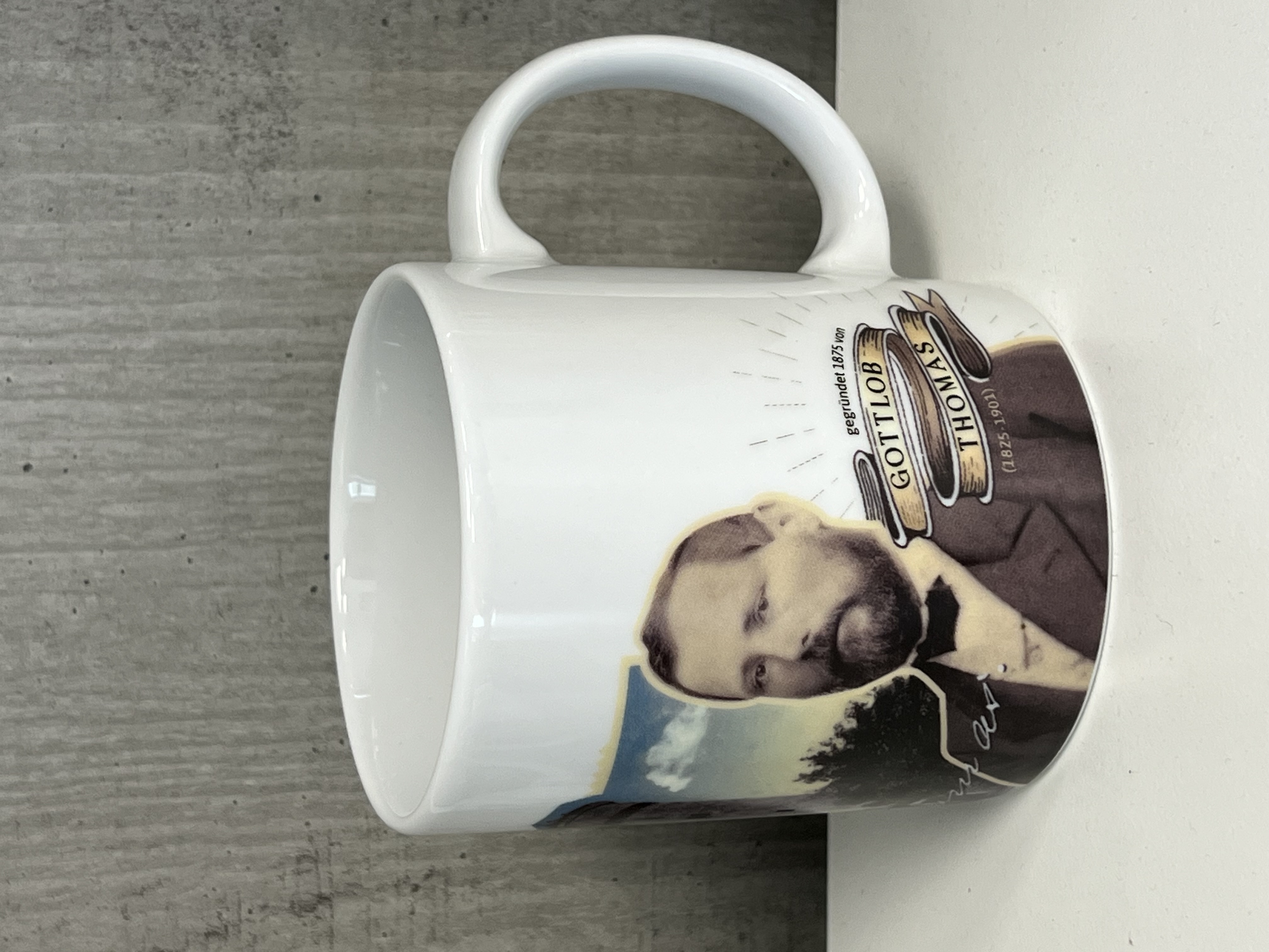 Tasse Gottlob Thomas 150 Jahre