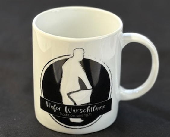 Tasse Wärschtlamo weiß